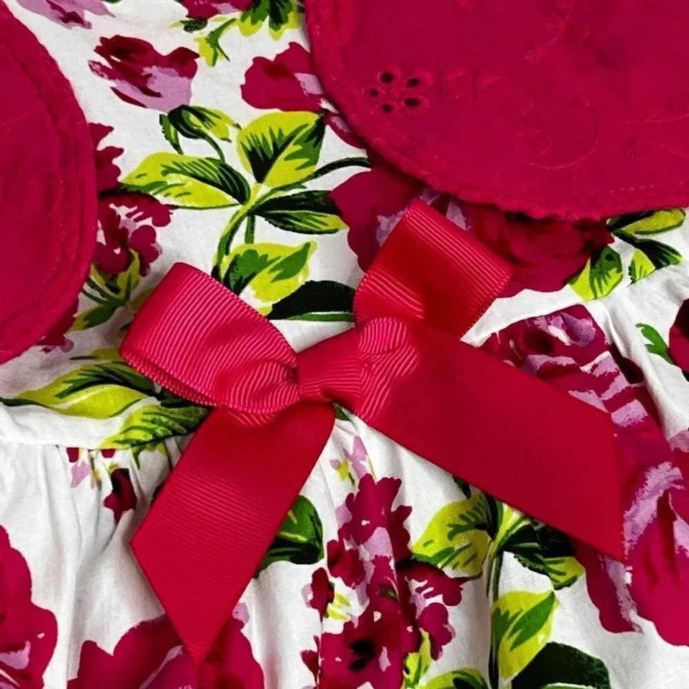 Sophie Rose hot pink floral dress size 6
